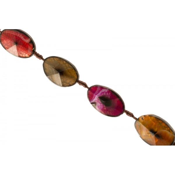 Αχάτης ακατέργαστος οβάλ-γυαλισμένος