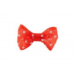 Φιόγκος οργάντζα πουά