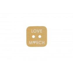 Στοιχείο αλουμινίου τετράγωνο κουμπί με 2 τρύπες