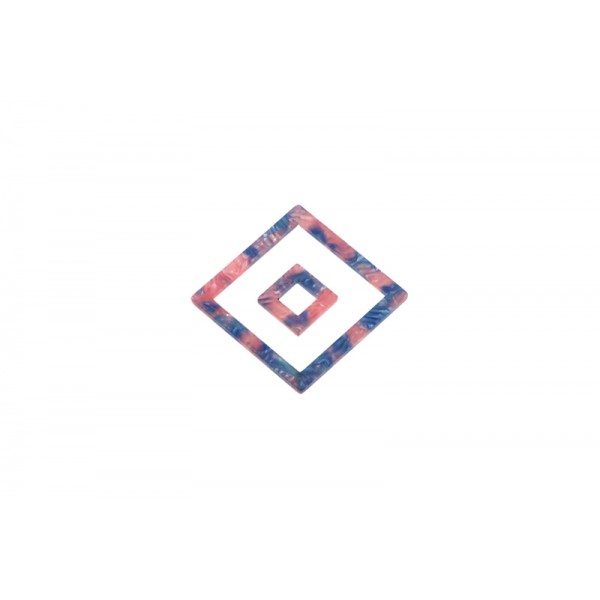 Plexi τετράγωνο περίγραμμα με μοτίβο-με άνοιγμα
