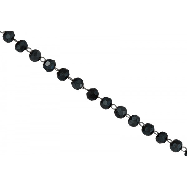 Αλυσίδα Ροζάριο με 4mm κρυσταλλάκι