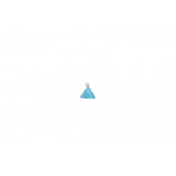 Φουντάκια βαμβακερά με χρυσό κρικάκι και χρυσό σωληνάκι