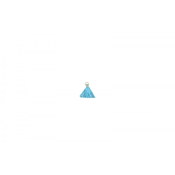 Φουντάκια βαμβακερά με χρυσό κρικάκι και χρυσό σωληνάκι