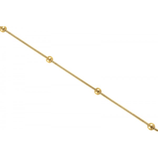 Ατσάλινη αλυσίδα snake bead