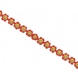 Φίμο λουλούδι με χαμογελαστό emoji