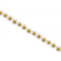 Φίμο λουλούδι με χαμογελαστό emoji