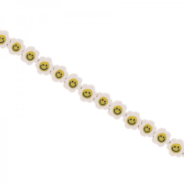 Φίμο λουλούδι με χαμογελαστό emoji