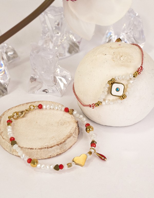 Σετ Μαρτάκια, με ατσάλινα στοιχεία και κρύσταλλα