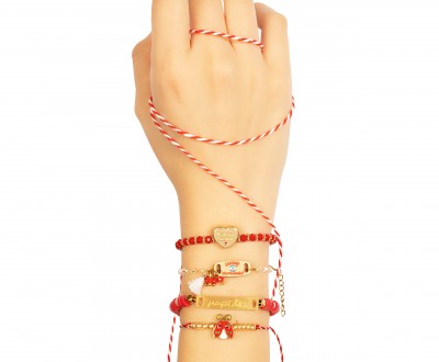 Elegant γυναικεία Μαρτάκια με Ροζάριο αλυσίδες, ατσάλινα και μεταλλικά στοιχεια