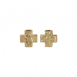 Μεταλλικό στοιχείο σταυρός με 3mm τρύπα-slider