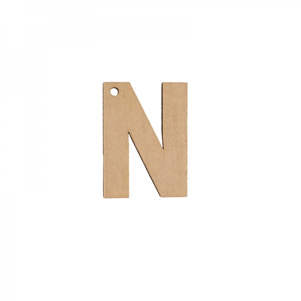 Ξύλινο μονόγραμμα 'Ν'