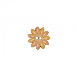 Ξύλινο στοιχείο κουμπί χρωματιστό λουλούδι