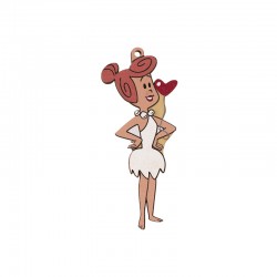 Ξύλινο χρωματιστό στοιχείο Wilma Flintstone