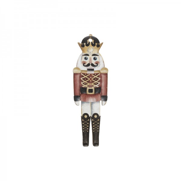 Ξύλινο στοιχείο Καρυοθραύστης χρωματιστός