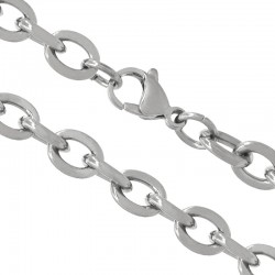 Κολιέ ατσάλινη αλυσίδα cable