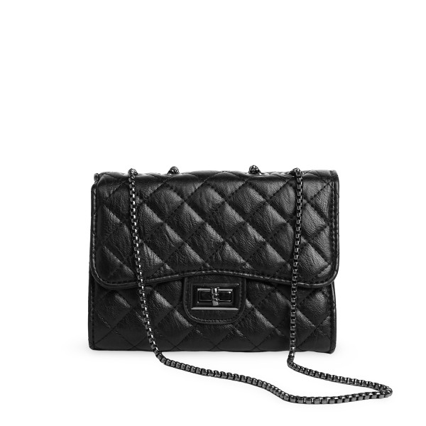 Τσαντάκι καπιτονέ βραδινό με αλυσίδα