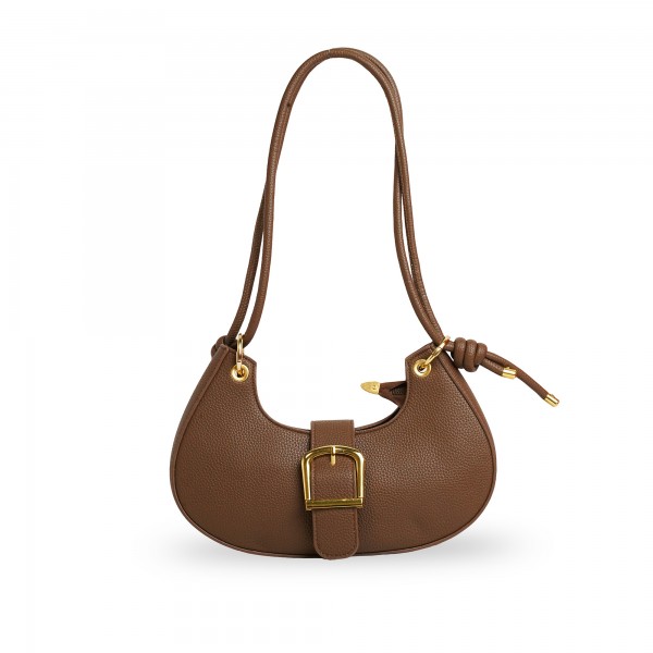 Τσαντάκι από οικολογικό δέρμα με μεγάλη αγκράφα