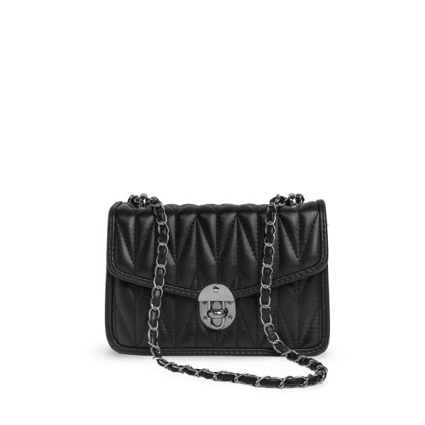 Τσαντάκι καπιτονέ βραδινό με αλυσίδα