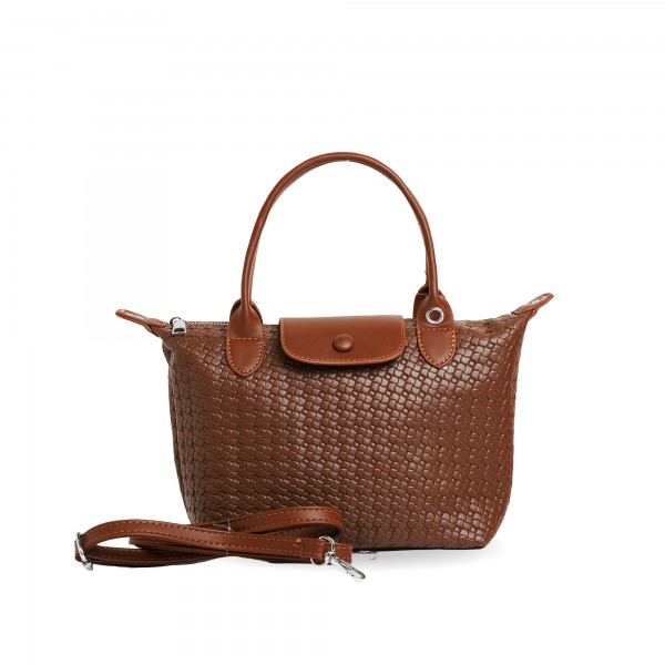 Γυναικεία κροκό τσάντα με λουράκι ώμου