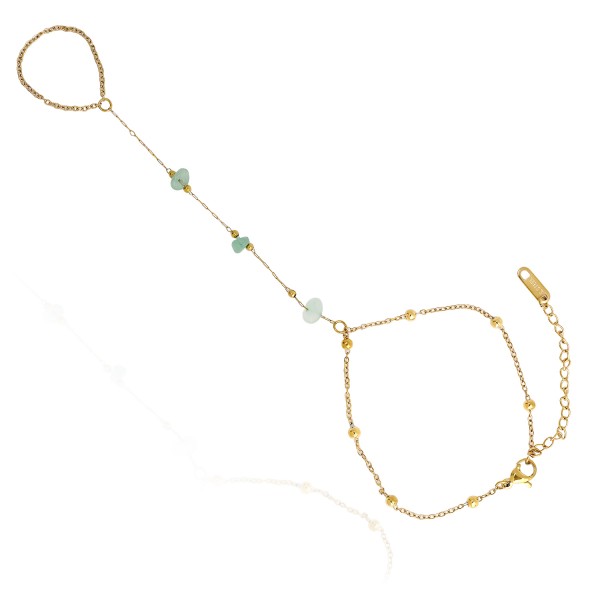 Ατσάλινο βραχιόλι και δαχτυλίδι