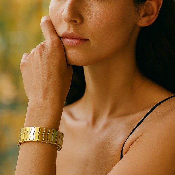 Ατσάλινο βραχιόλι ελαστική χειροπέδα