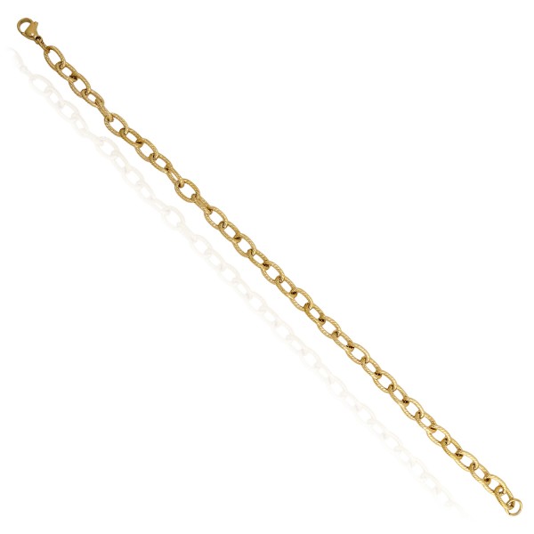 Ατσάλινο βραχιόλι με κρίκους