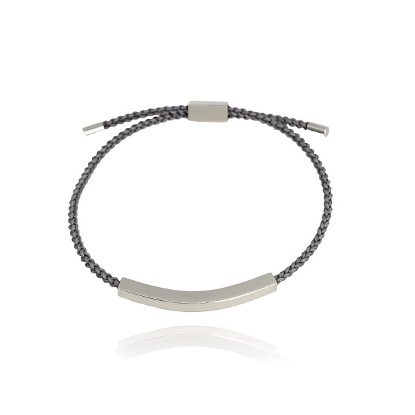 Βραχιόλι με δερμάτινο κορδόνι και ατσάλινα στοιχεία