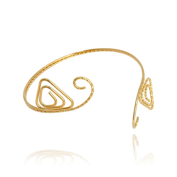 Ατσάλινο βραχιόλι μπράτσου με σπείρα