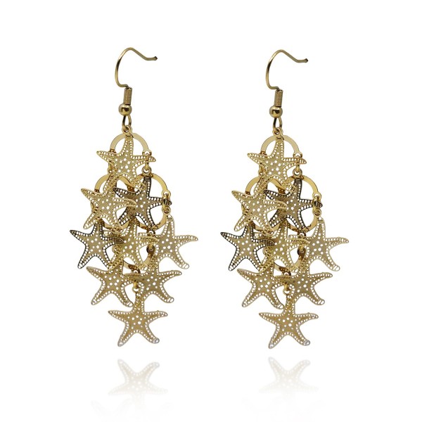 Ατσάλινα σκουλαρίκια με φιλιγκρί αστερίες