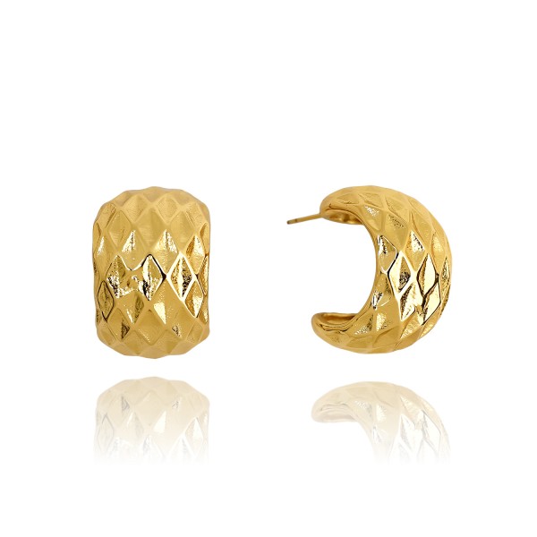 Ατσάλινα σκουλαρίκια με κρίκους