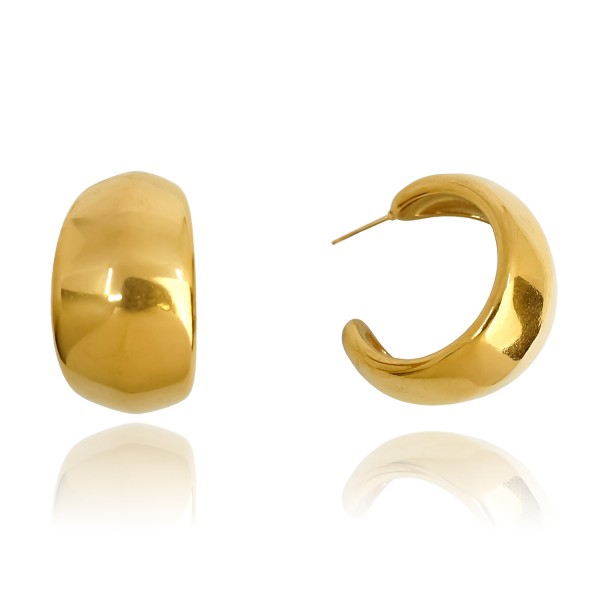 Ατσάλινα σκουλαρίκια με κρίκους