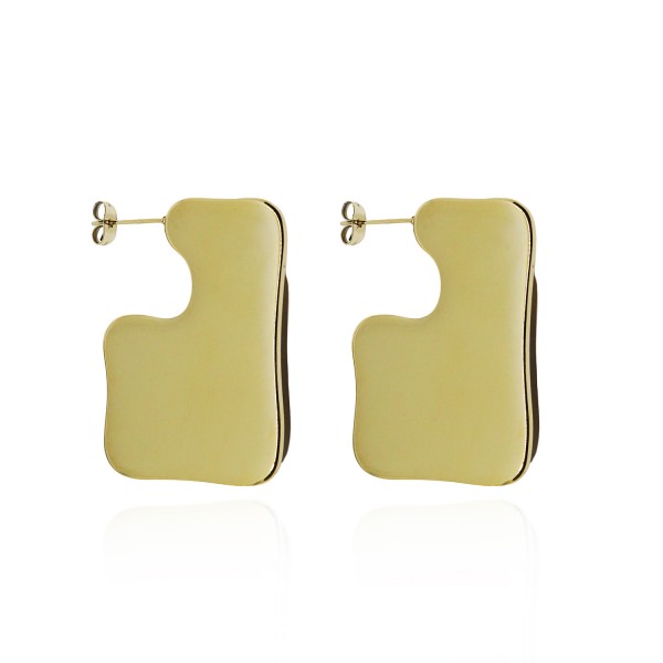 Ατσάλινα σκουλαρίκια ακανόνιστα