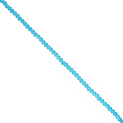 Κρυστάλλινη χάντρα ροδέλα, ταγιέ, σε μέγεθος 3mm και χρώμα διάφανο aquamarine