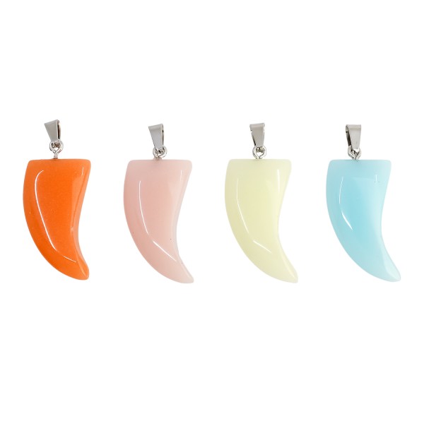 Μοτίφ δόντι φεγγαρόπετρας κρεμαστό