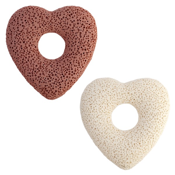 Μενταγιόν από λάβα -Καρδιά