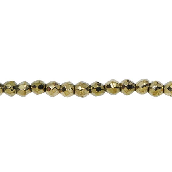 Αιματίτης-Μπάλα πολυγωνική στρογγυλή με 32 κοψίματα