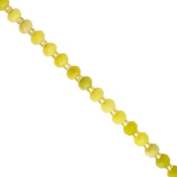 Νεφρίτης lemon- στρογγυλός πολυγωνικός