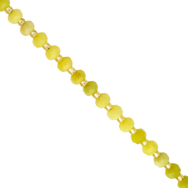 Νεφρίτης lemon- στρογγυλός πολυγωνικός