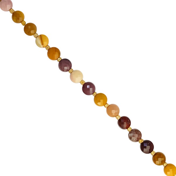 Ημιπολύτιμη πέτρα Mud line-Στρογγυλή πλακέ