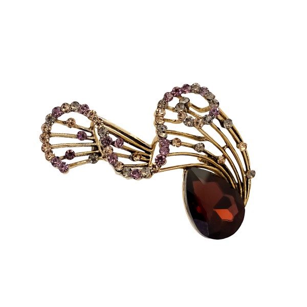 Καρφίτσα μεταλλική με κρύσταλλα