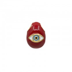 Ατσάλινο 3D στοιχείο σε σχήμα σταγόνας βαμμένο με σμάλτο