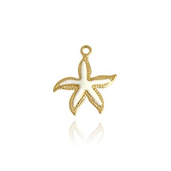 Ατσάλινο στοιχείο αστερίας με σμάλτο-κρεμαστός