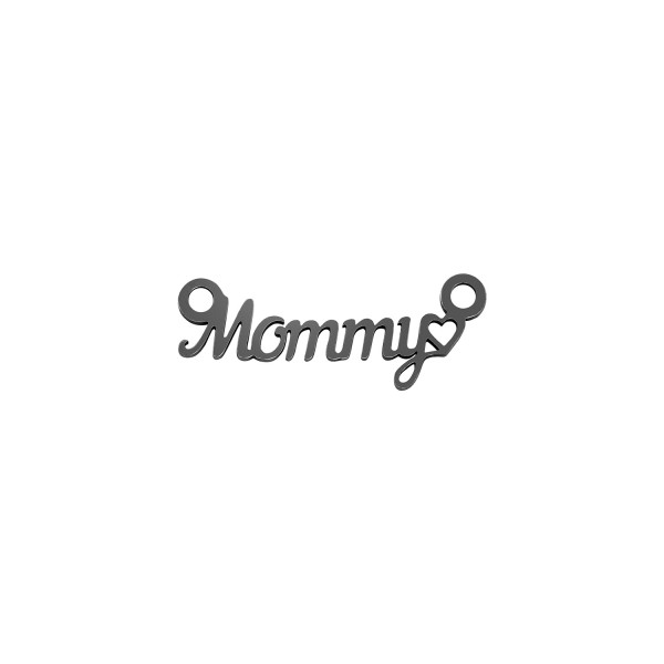 Ατσάλινο στοιχείο 'Mommy' με 2 κρικάκια