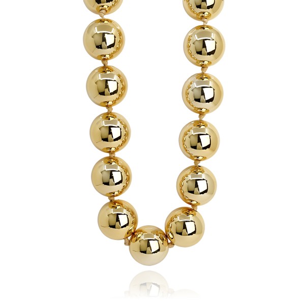 Κολιέ με ατσάλινα εξαρτήματα και ακρυλικές χάνδρες