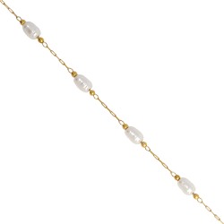 Ατσάλινη αλυσίδα ροζάριο με ακρυλικά στοιχεία