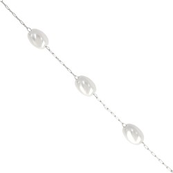 Ατσάλινη αλυσίδα ροζάριο με ακρυλικά στοιχεία