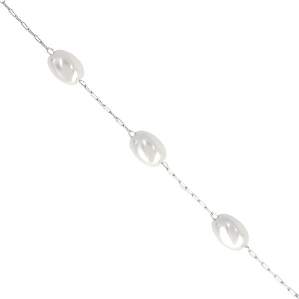 Ατσάλινη αλυσίδα ροζάριο με ακρυλικά στοιχεία