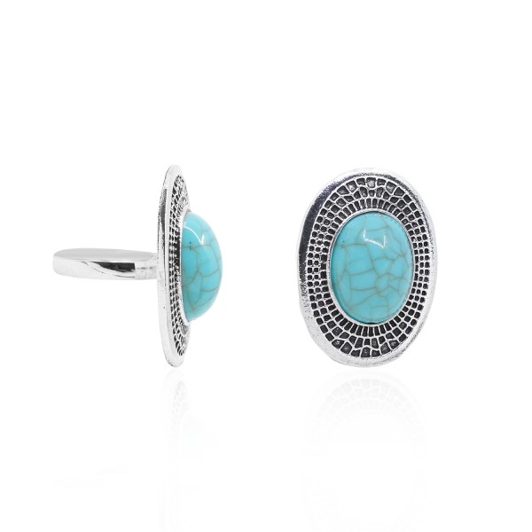 Boho δαχτυλίδι με χαολίτη