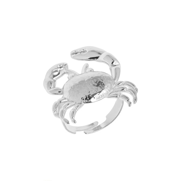 Ατσάλινο δαχτυλίδι με καβούρι