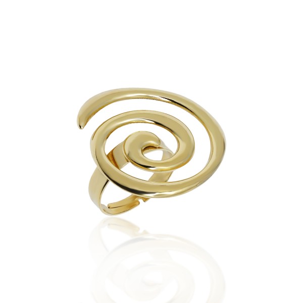 Ατσάλινο δαχτυλίδι με σπείρα